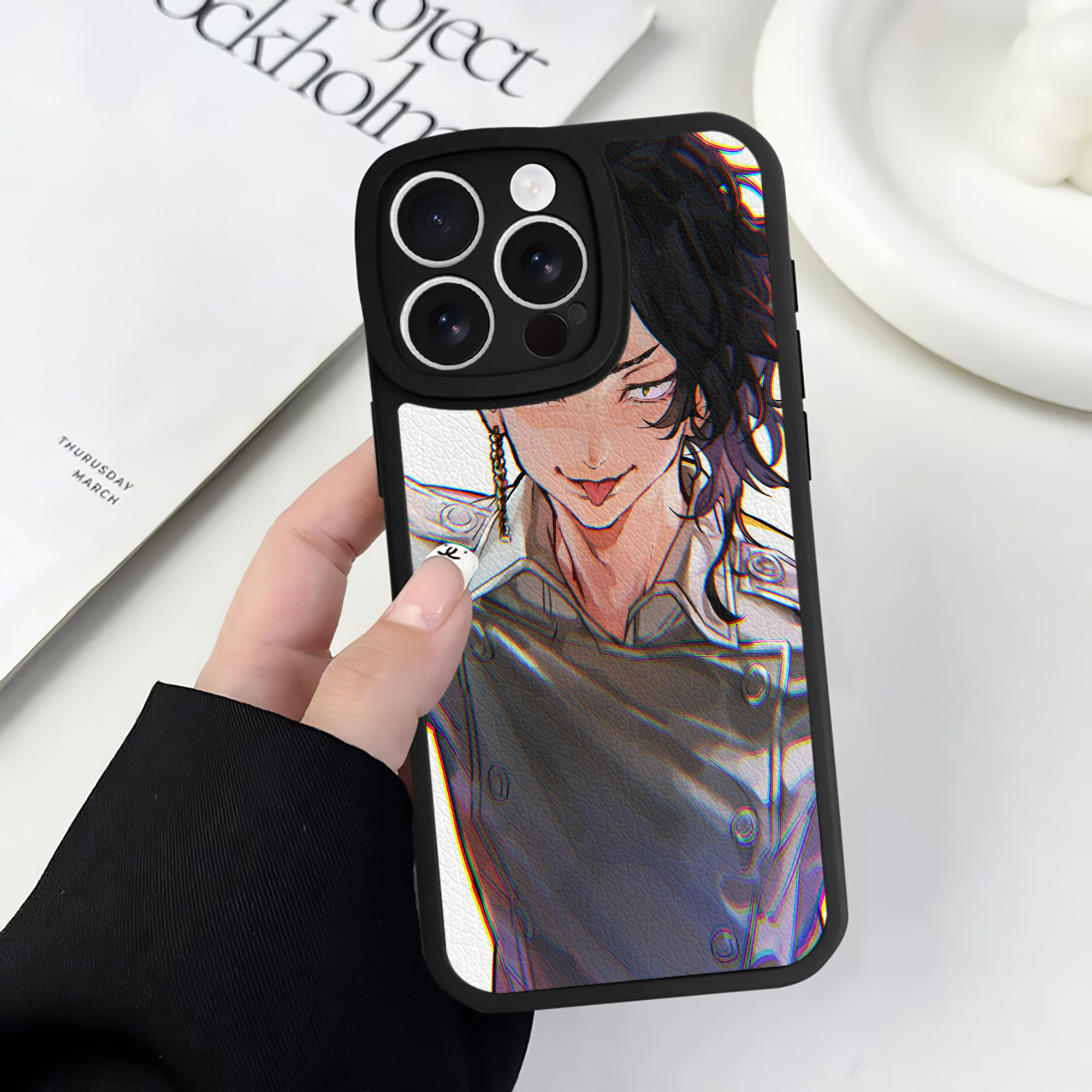 （画像用） 東京リベンジャーズ Tokyo Revengers 【iPhone 16シリーズ対応】シリコンスマホケース（レザー調） 材質：シリコン